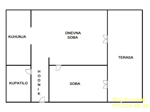 Rent, two bedroom apartment, 51m², Bulbulder, Zvezdara Sve Podlokacije - image 8
