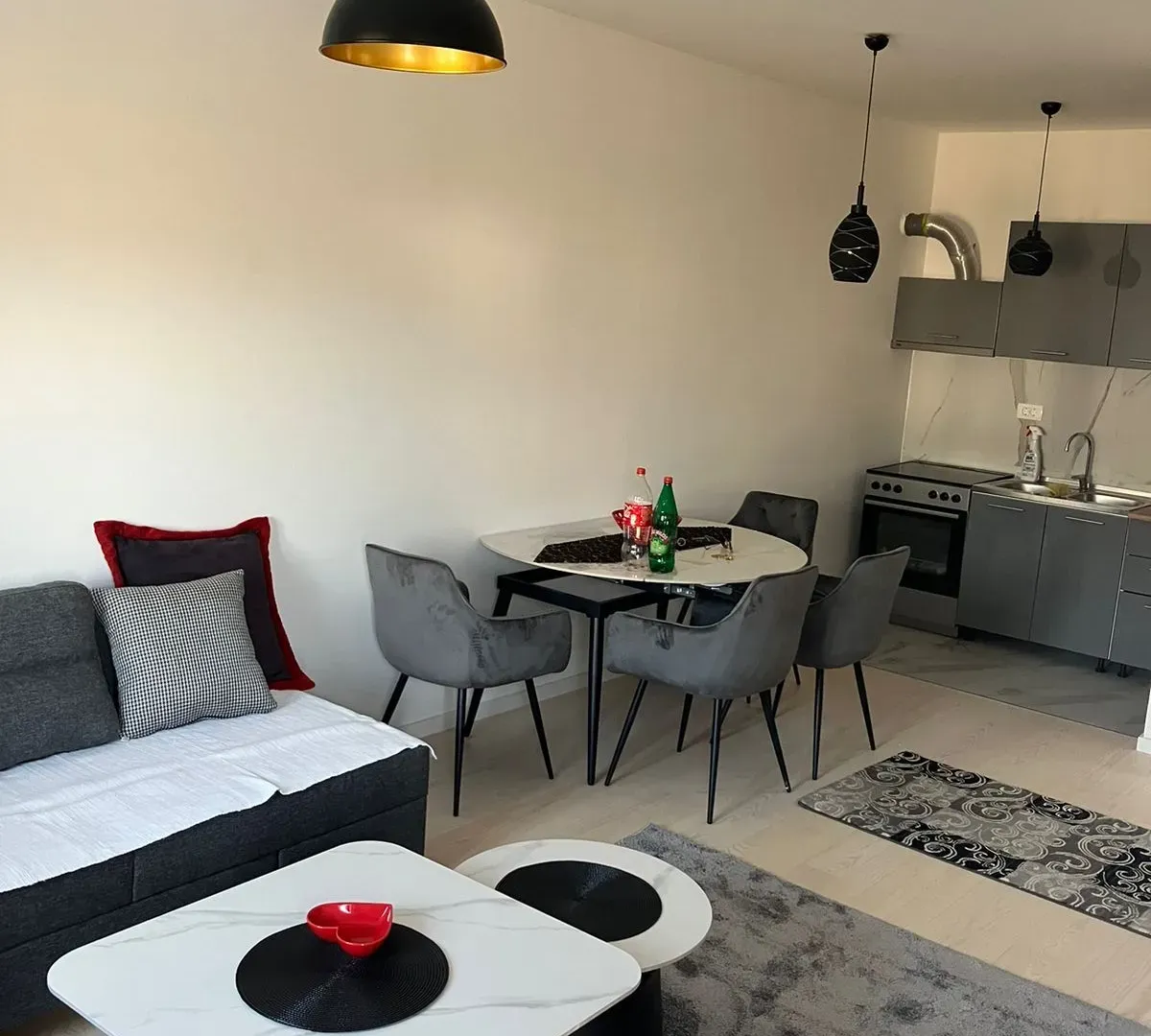 Izdavanje, jednosoban stan, 43m², Zabjelo, Podgorica