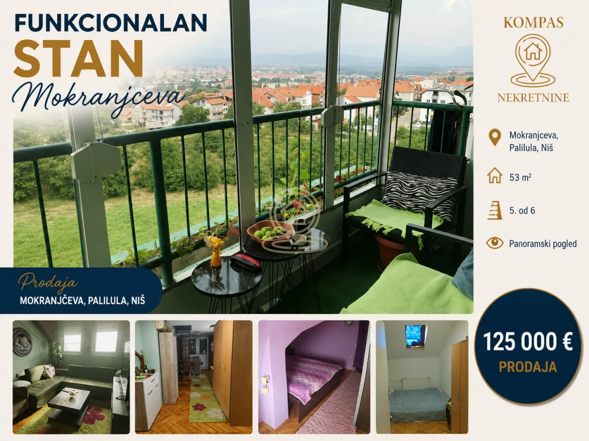 Sale, three bedroom apartment, 78m², Palilula, Niš