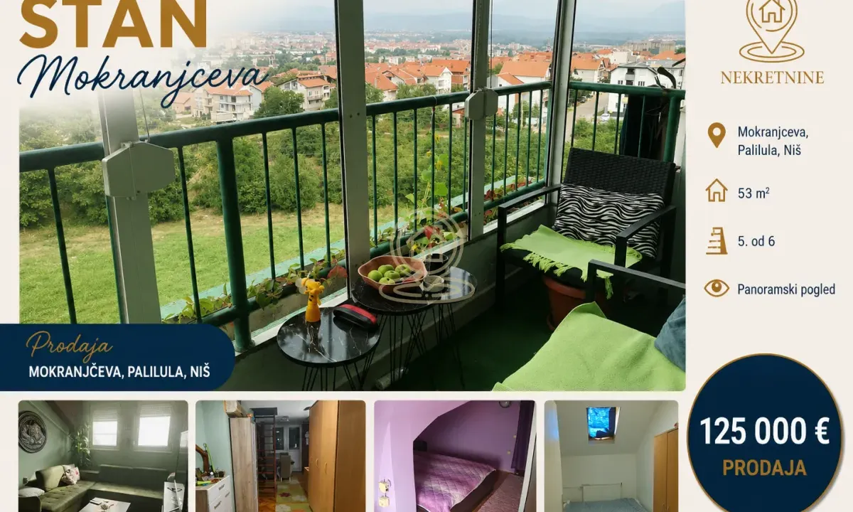 Sale, three bedroom apartment, 78m², Palilula, Niš