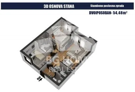 Sale, two bedroom apartment, 54m², Lučani, Srbija - image 3