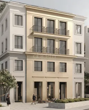 Spoljašnji izgled moderne stambene zgrade sa uređenim prizemljem i balkonima. - image 8