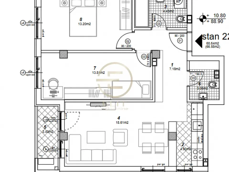 Prodaja, trosoban stan, 66m², Telep, Novi Sad Sve Podlokacije