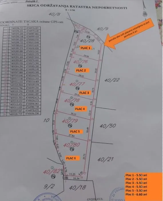 Prodaja, plac, 4400m², Petnjik, Berane