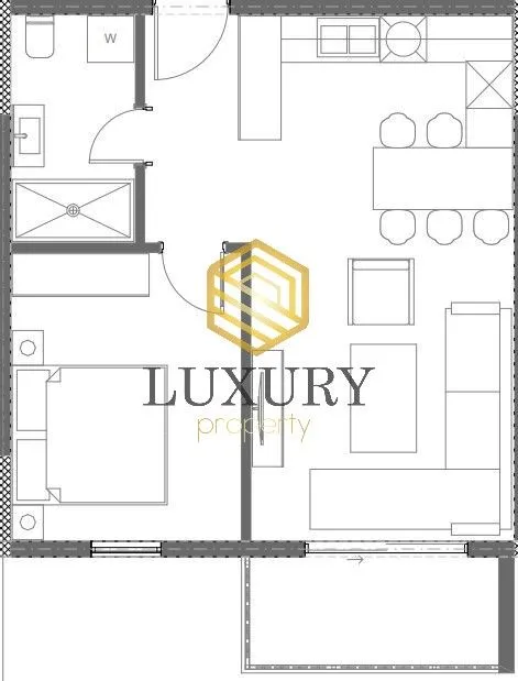 Prodaja, jednosoban stan, 47m², Donja Gorica, Podgorica