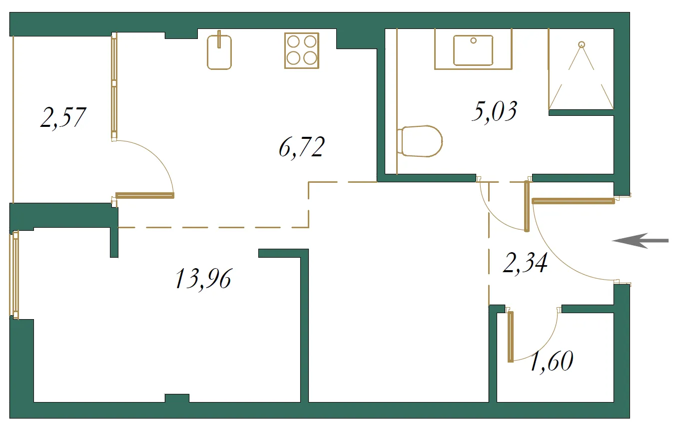 Sale, apartment, 27m², Kolašin, Crna Gora