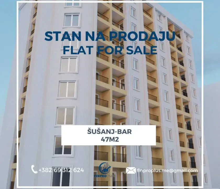 Prodaja, stan, 47m², Šušanj, Bar