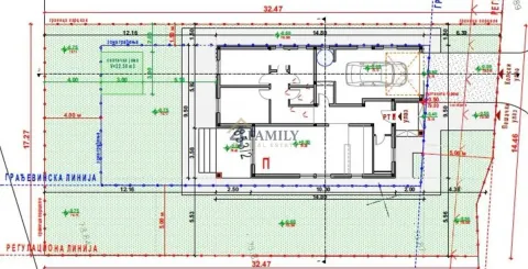 Osnova objekta sa dimenzijama i rasporedom prostorija. - image 15