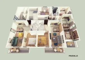 Sale, two bedroom apartment, 41m², Orahovac, Kotor