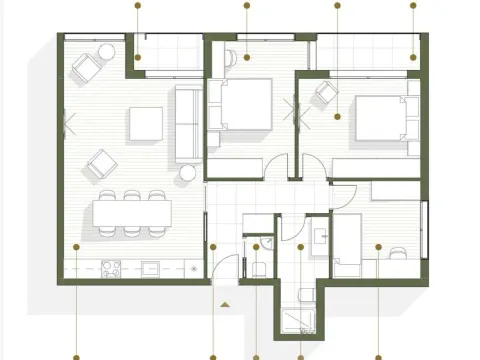 Sale, three bedroom apartment, 78m², Zabjelo, Podgorica - image 3