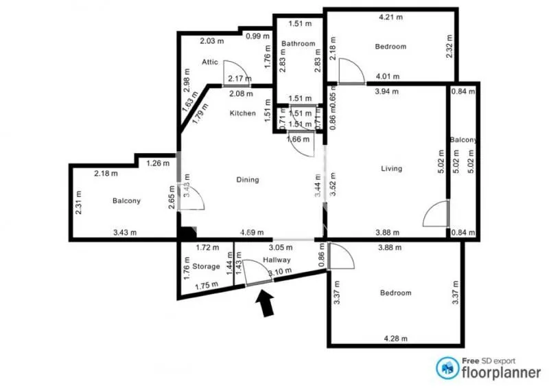 Sale, three bedroom apartment, 85m², Kalenić Pijaca, Vračar Sve Podlokacije