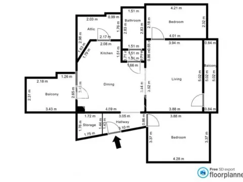 Sale, three bedroom apartment, 85m², Kalenić Pijaca, Vračar Sve Podlokacije - image 1