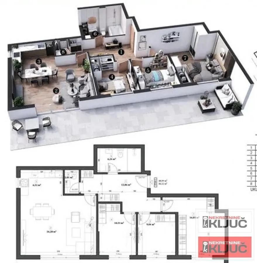 Prodaja, četvorosoban stan, 90m², Petrovaradin, Novi Sad
