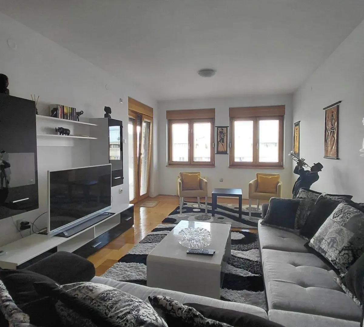 Rent, three bedroom apartment, 95m², Preko Morače, Podgorica