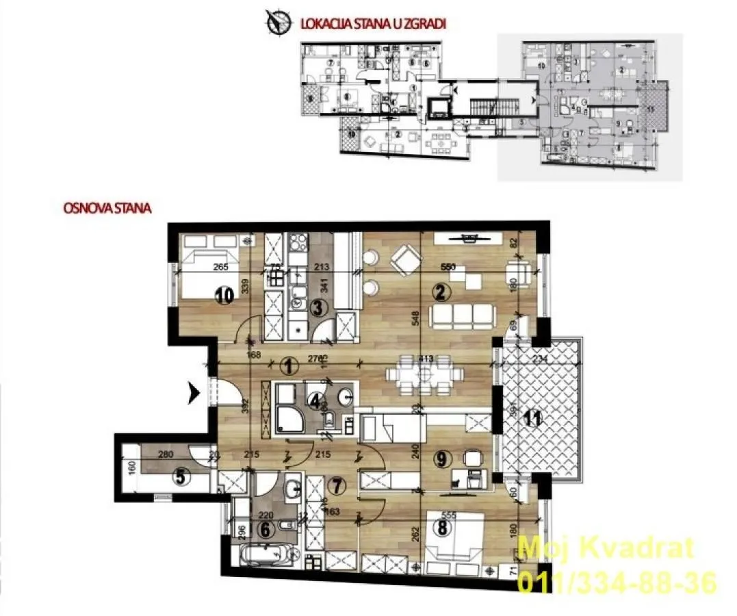 Sale, four bedroom apartment, 110m², Vukov Spomenik, Zvezdara Sve Podlokacije