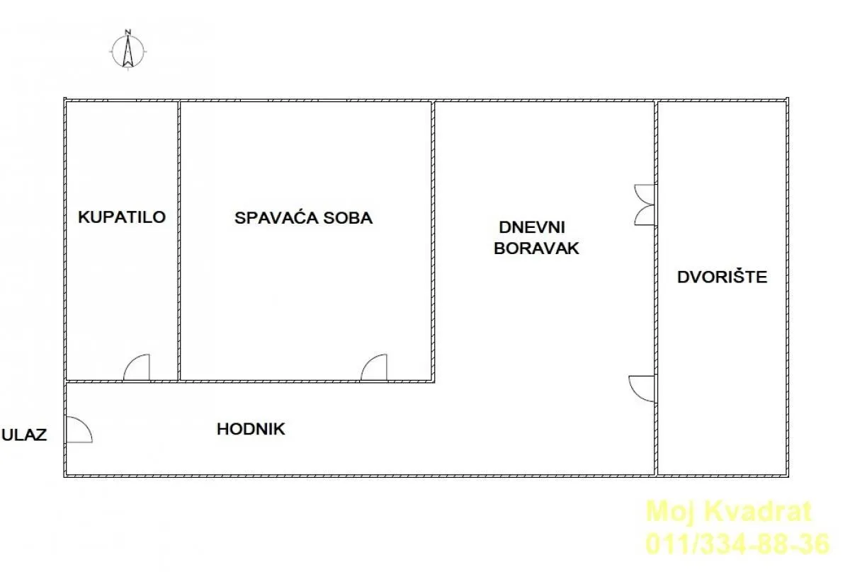 Prodaja, dvosoban stan, 61m², Olimp, Zvezdara Sve Podlokacije