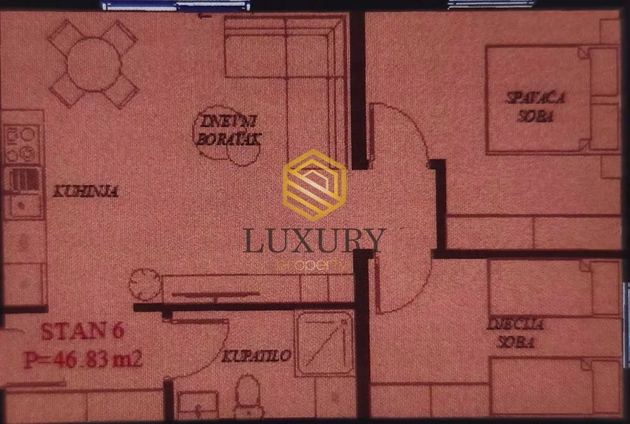 Prodaja, dvosoban stan, 52m², Pod Goricom, Podgorica