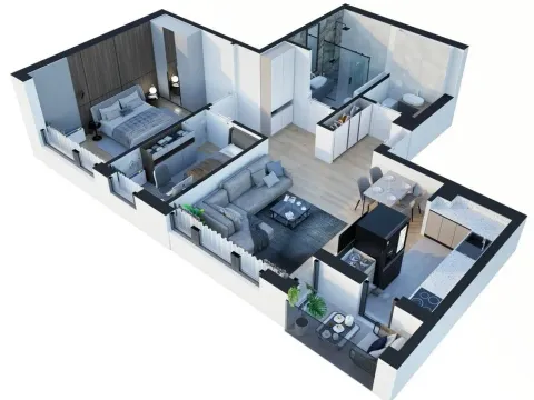 Sale, two bedroom apartment, 64m², Banovo Brdo, Beograd - image 3