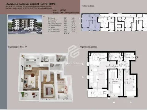 Prodaja, jednosoban stan, 45m², Ljubović, Podgorica - image 1