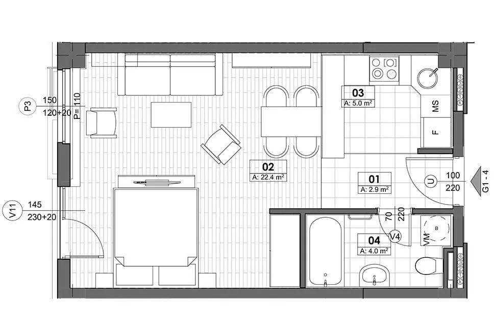 Prodaja, stan, 38m², Tivat, Crna Gora