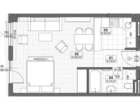 Prodaja, stan, 38m², Tivat, Crna Gora - image 19