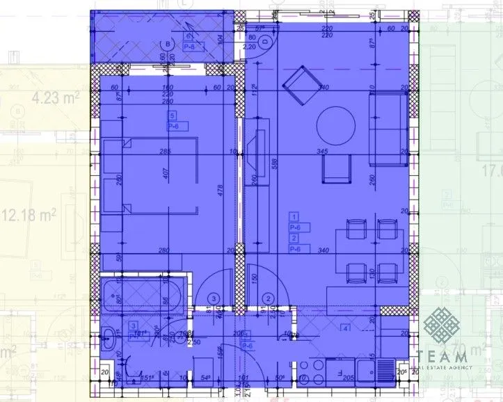 Prodaja, jednosoban stan, 44m², Kod Big Fashion-a, Podgorica