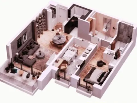 Rent, two bedroom apartment, 74m², Stari Grad, Beograd - image 9