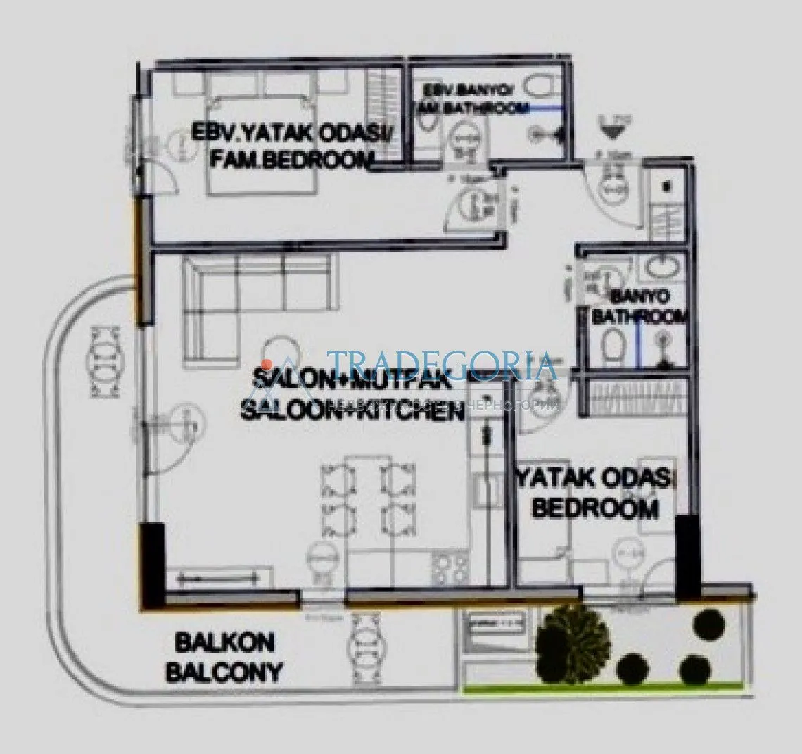Prodaja, dvosoban stan, 79m², Bar, Crna Gora