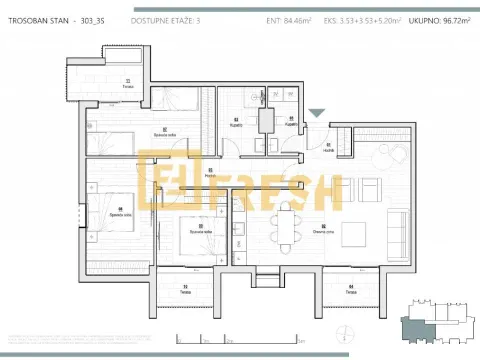 Prodaja, trosoban stan, 96m², Kolašin, Crna Gora - image 8
