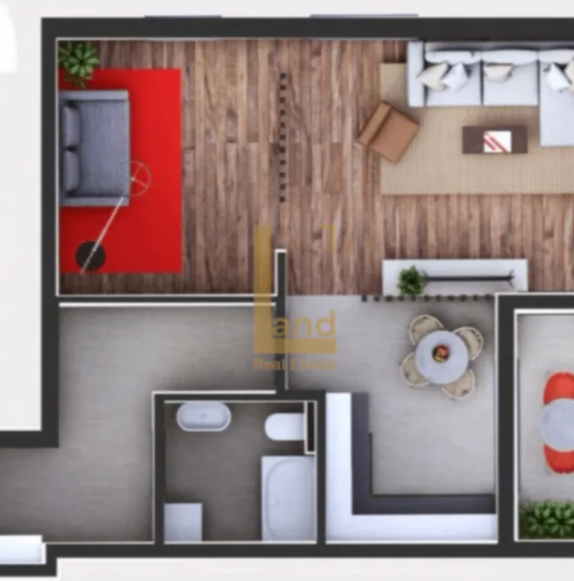 Prodaja, jednosoban stan, 46m², Momišići, Podgorica