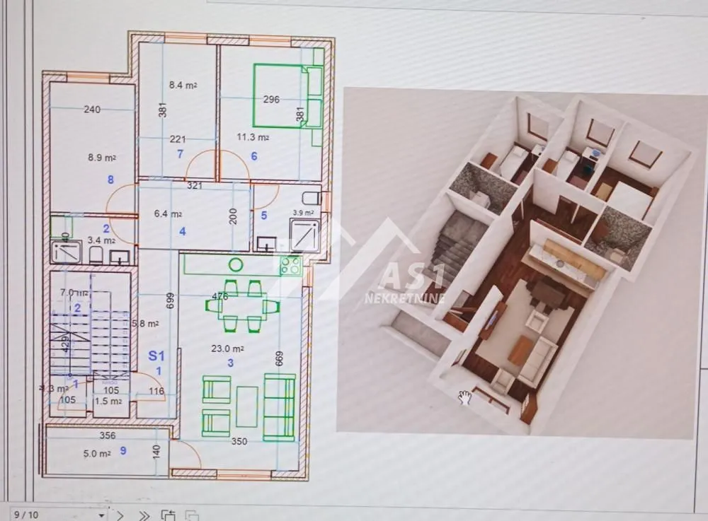 Prodaja, četvorosoban stan, 74m², Veternik, Novi Sad Sve Podlokacije