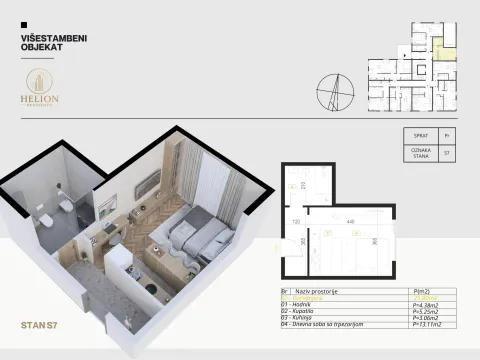 Prodaja, garsonjera, 26m², Podkošljun, Budva - image 6