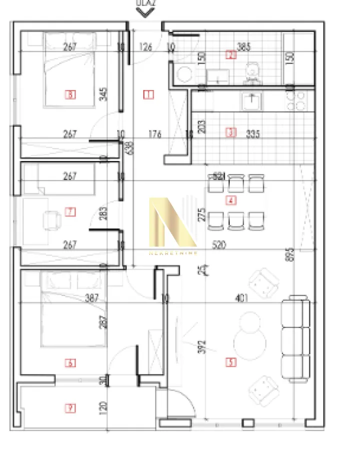 Prodaja, četvorosoban stan, 95m², Karagača, Petrovaradin
