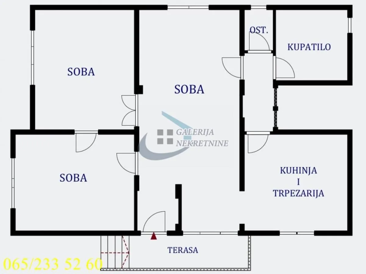 Sale, three bedroom apartment, 106m², Banovo Brdo, Beograd