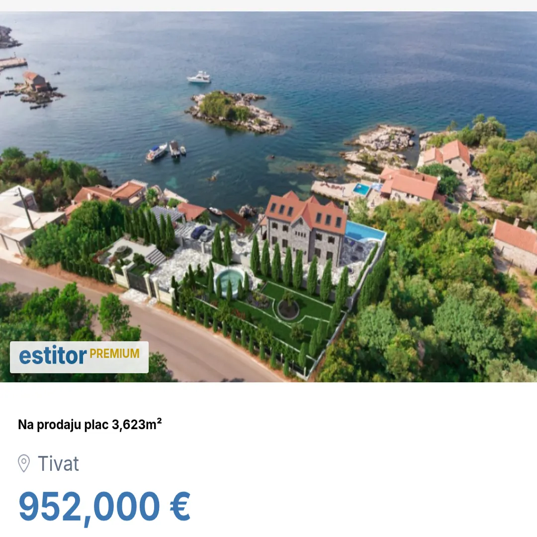 Sale, land lot, 3623m², Bogišići, Tivat