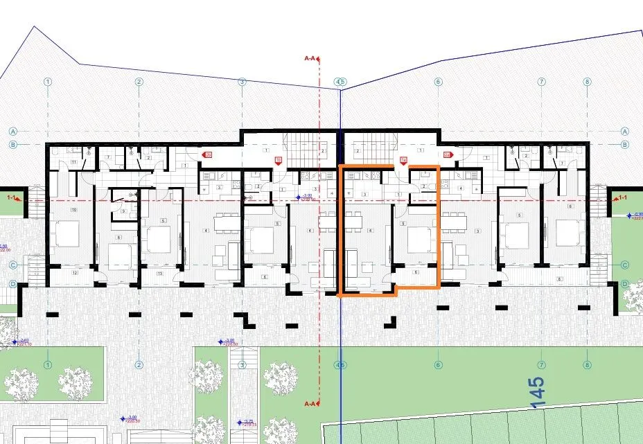 Prodaja, jednosoban stan, 47m², Markovići, Budva