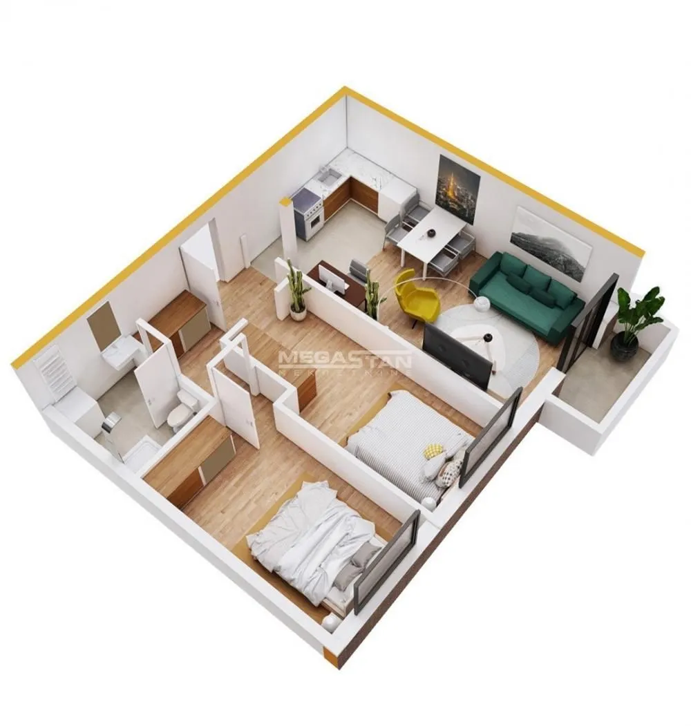 Sale, two bedroom apartment, 60m², Centar, Pančevo