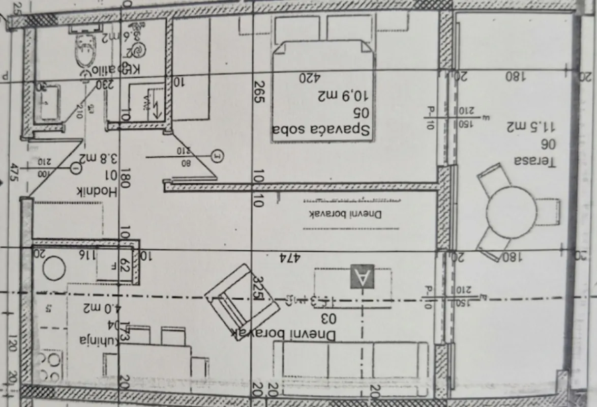Sale, one bedroom apartment, 49m², Lazi, Budva