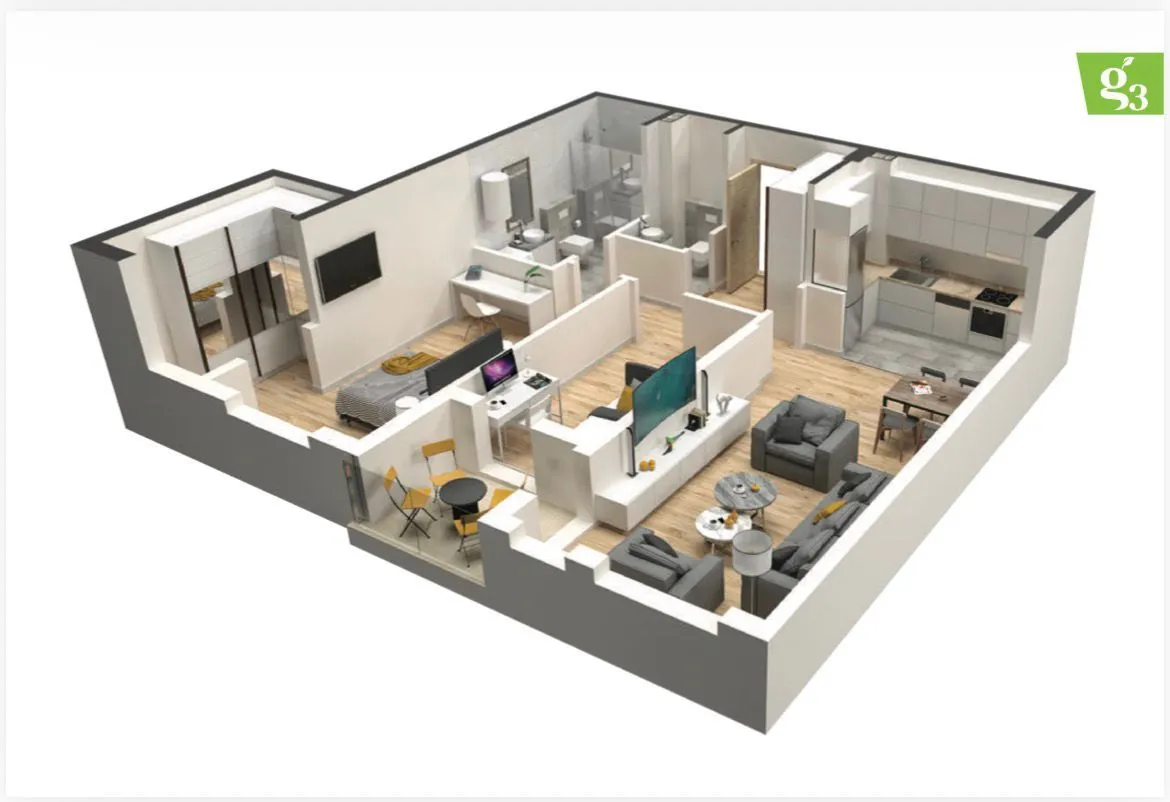 Prodaja, dvosoban stan, 79m², Tološka šuma, Podgorica