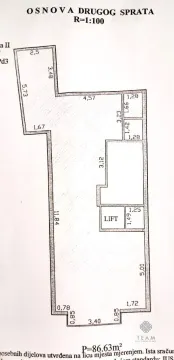 Floor plan of the second floor with room dimensions. - image 15