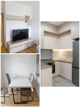 Combined living room with kitchen and dining area. - image 3