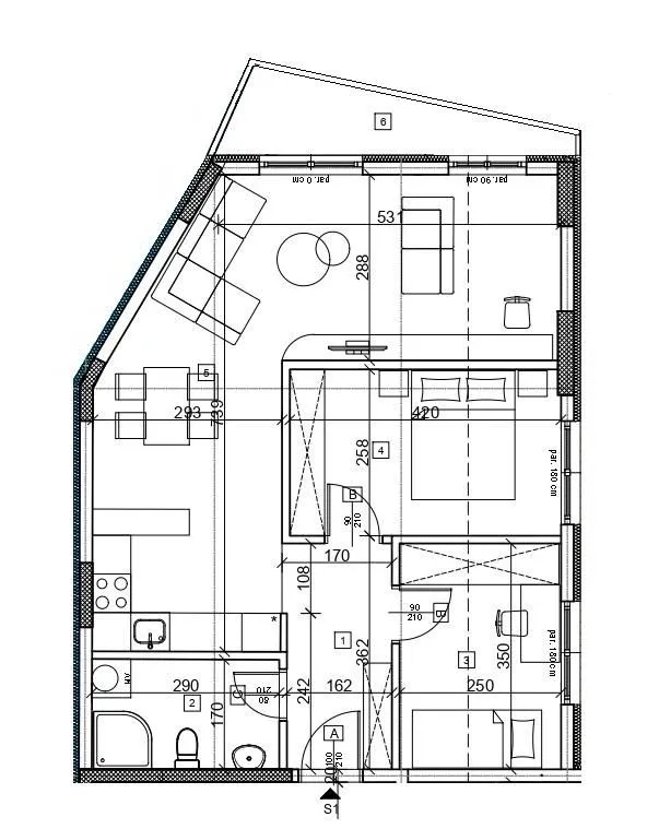 Sale, two bedroom apartment, 67m², Uciteljsko Naselje, Zvezdara Sve Podlokacije