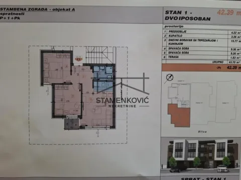 Prodaja, dvosoban stan, 43m², Adice, Novi Sad Sve Podlokacije - image 2