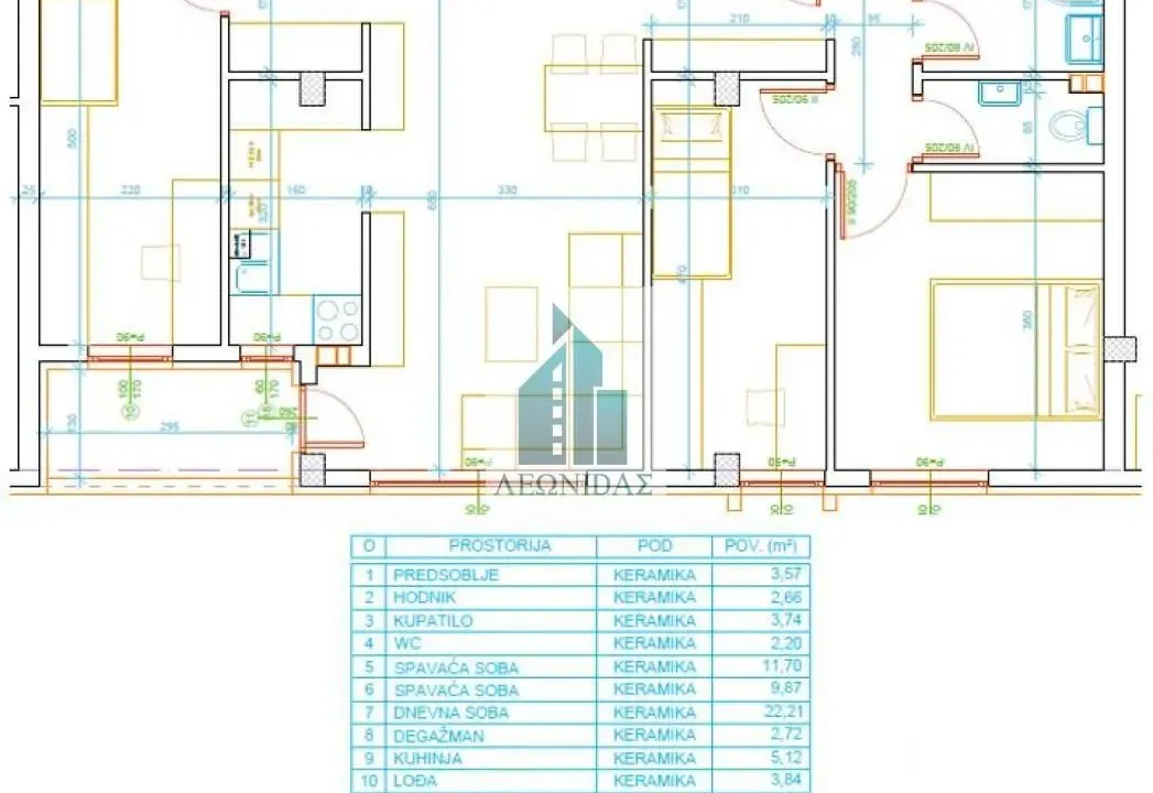 Prodaja, trosoban stan, 76m², Palilula, Niš