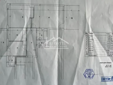 Sale, two bedroom apartment, 58m², Centar, Smederevo - image 12