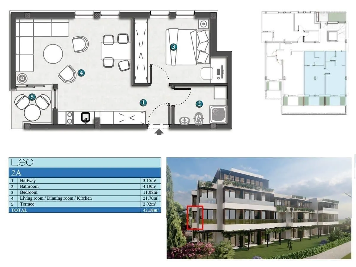 Prodaja, jednosoban stan, 64m², Kumbor, Herceg Novi