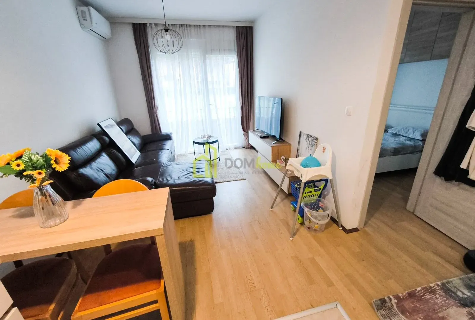 Rent, one bedroom apartment, 37m², Central Point, Podgorica