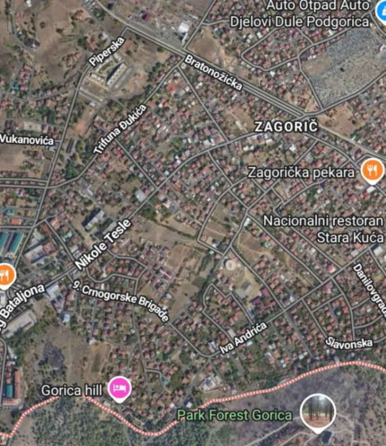 Sale, land lot, 1000m², Zagorič, Podgorica