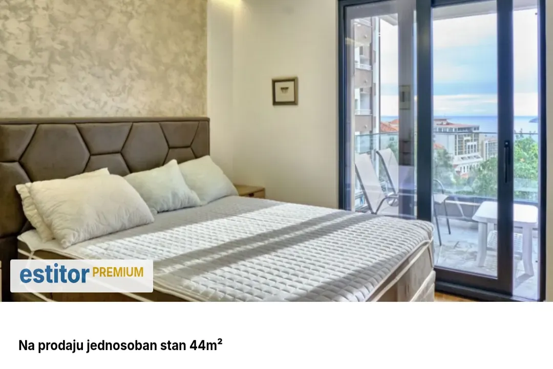 Prodaja, jednosoban stan, 44m², Bečići, Budva