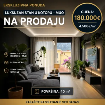 Prodaja, jednosoban stan, 40m², Škaljari, Kotor - image 3